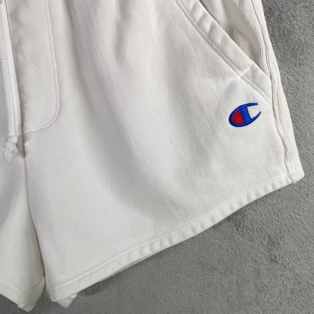 Champion‎ Reverse Weave Sweat Shorts Womens Large High Rise Dolphin Hem Retro - Picture 3 of 6